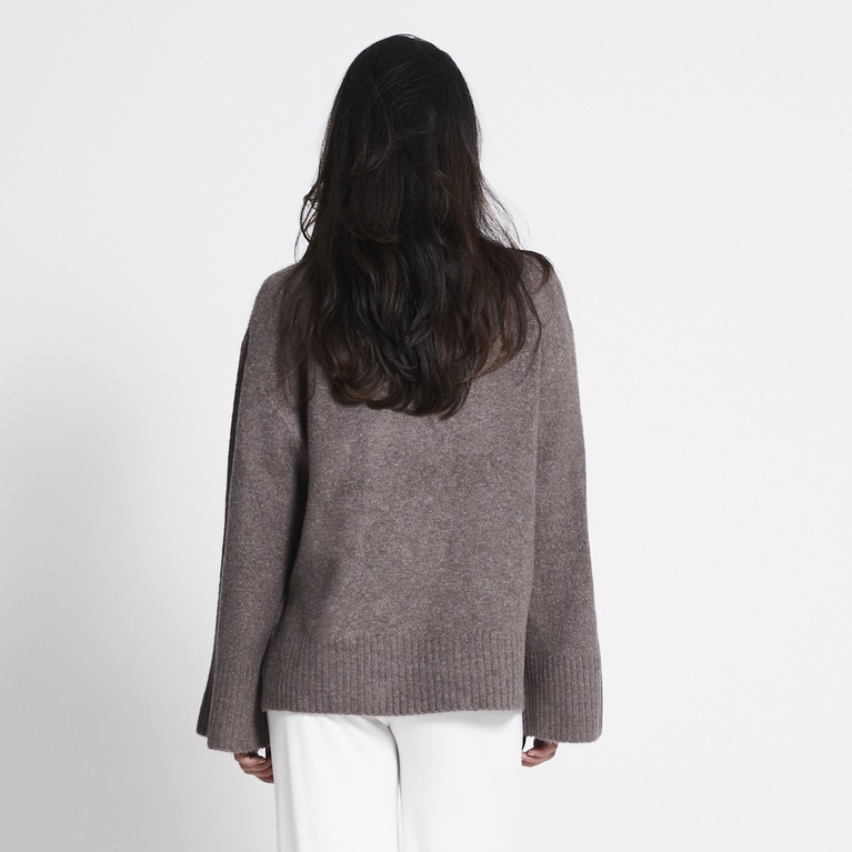 Knit sweater "Erica" Light Brown